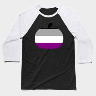 Halloween Pumpkin LGBT Flag Asexual Ace Baseball T-Shirt